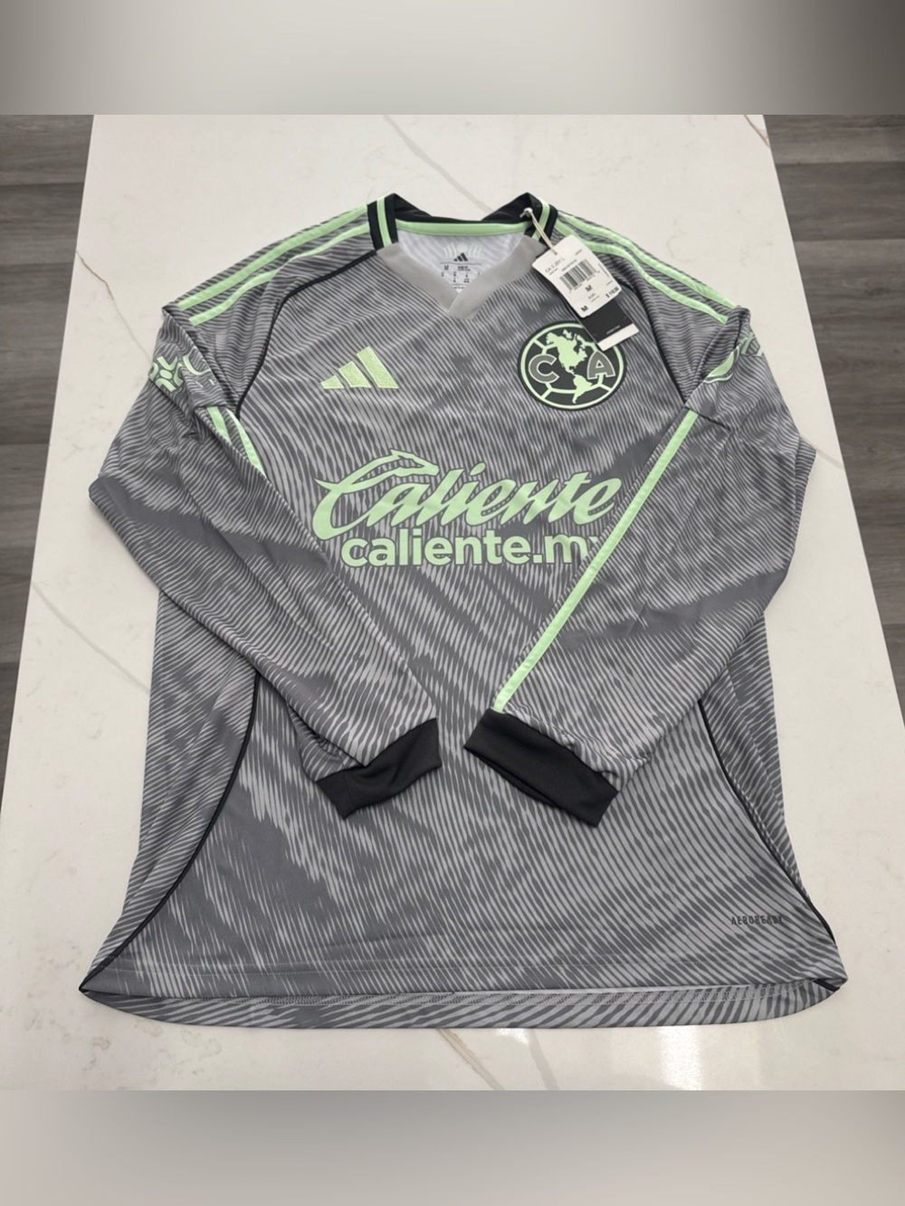Men's Adidas Club America 25/26 Third Authentic Long Sleeve Jersey KC8851 Size M